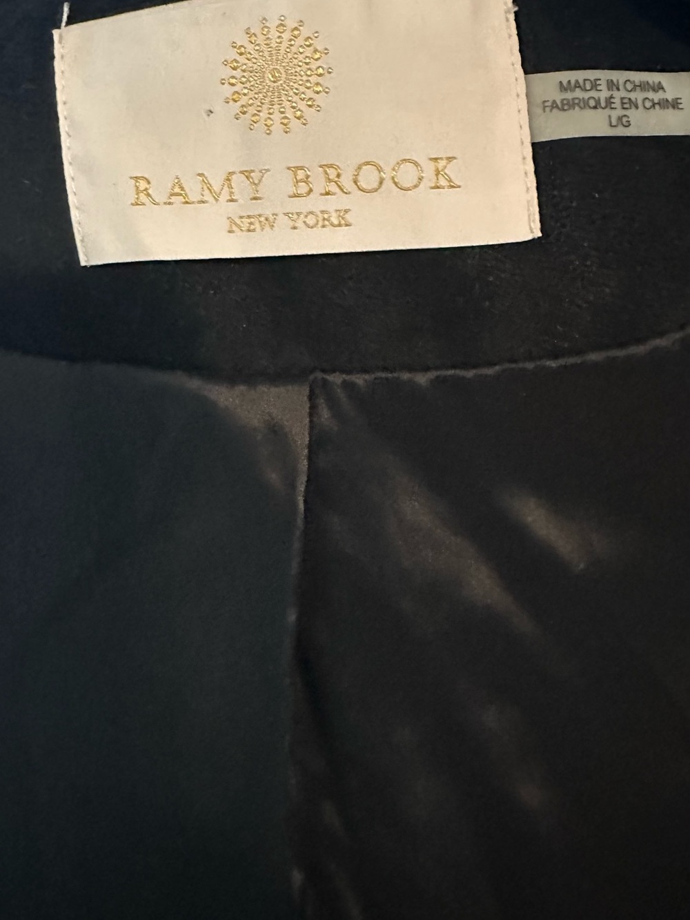 Ramy Brook Black Jacket with Blue and Gold Tweed Front - Picture 6 of 6